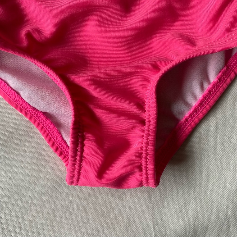 Swimsuit 6 9 Months 2 piece bikini Bathing Suit Bikini Pink EUC Ruffle skirt - Picture 7 of 13